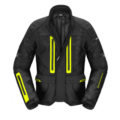 Υφασμάτινο μπουφάν μοτοσυκλέτας SPIDI TRAVELER 3 EVO BLACK/YELLOW FLUO